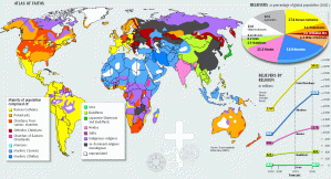 Map of World Religions. I'd say there are more than just those from Catholicism... right?